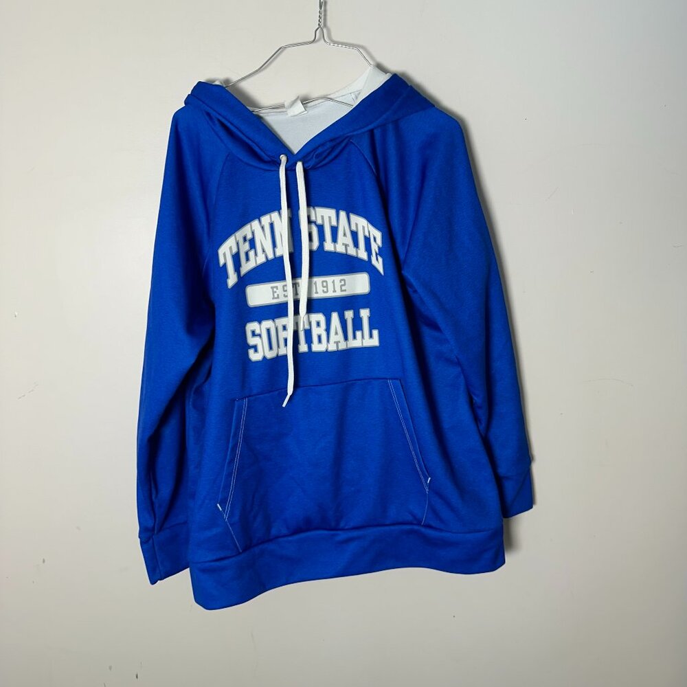 EUC Womens Fanthread XL TSU Tennessee Softball Hoodie Jacket XL Reg Fit